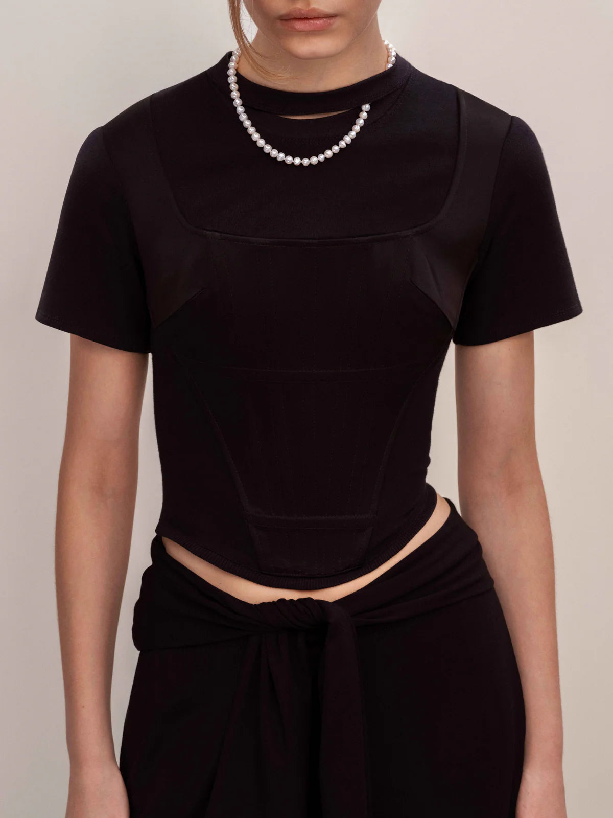 Pearls in Chaos Fitted Tee