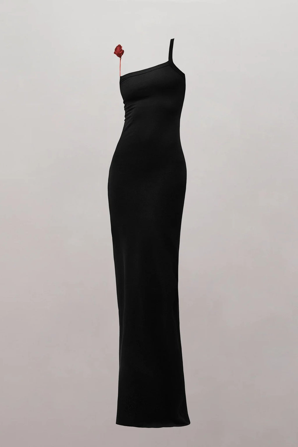 Surrealist Red Rose Strap Maxi Dress