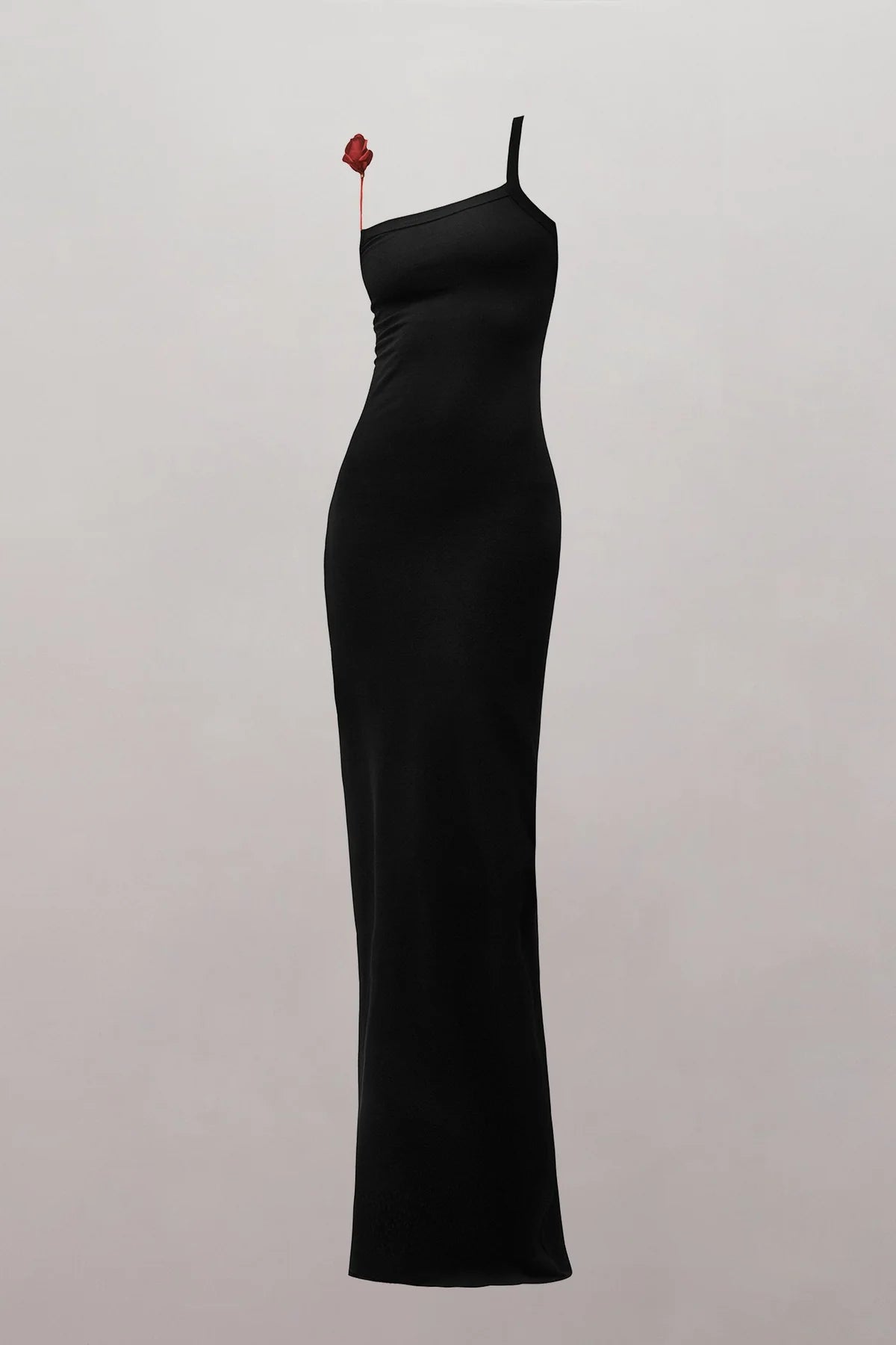 Surrealist Red Rose Strap Maxi Dress