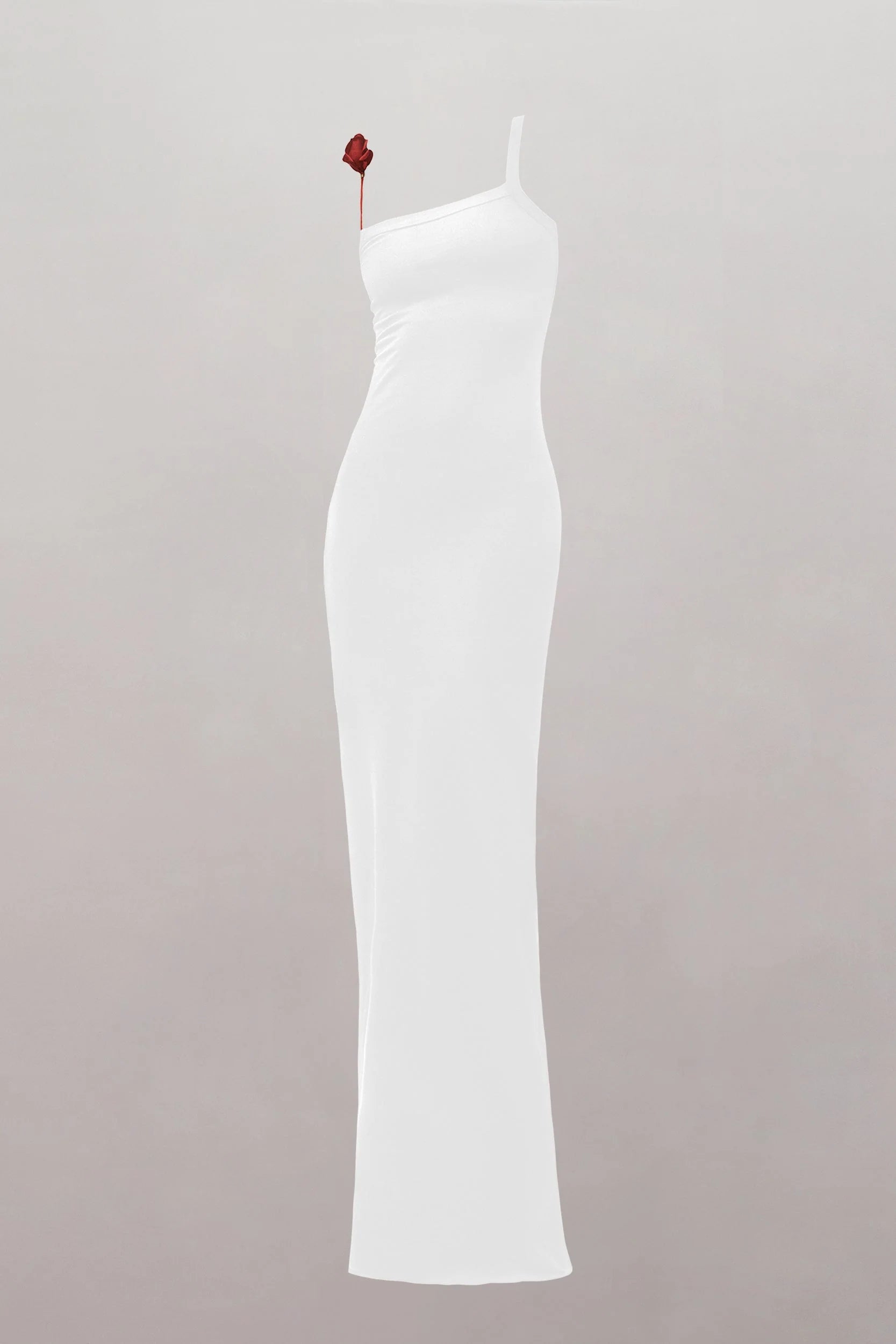 Surrealist Red Rose Strap Maxi Dress