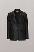 Chest Rose Leather Blazer