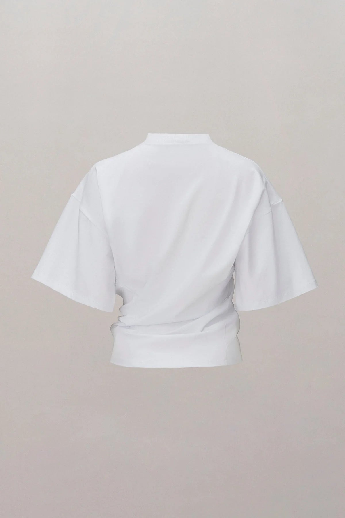 Suspended Rose Asymmetrical T-Shirt
